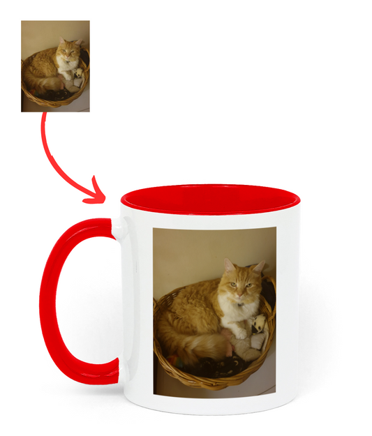 Personalised Two Tone Mug - Red